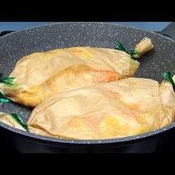 УЖИН БЫСТРЕЕ чем в духовке! ПРОСТО заворачиваю в пергамент и на сковороду!