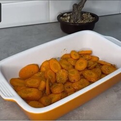 Запечённая морковь.