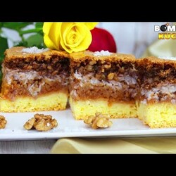 JABŁKOWA POEZJA - PRZEPIS NA CIASTO JABŁKOWE Z ORZECHAMI WŁOSKIMI I KOKOSEM