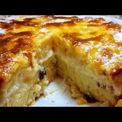 яблочный пирог с заварным кремом