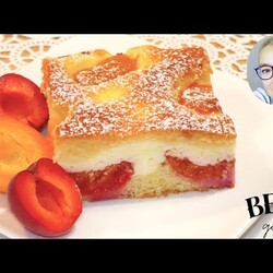 Pyszne ciasto z serem i morelami lub brzoskwiniami. Becia gotuje - poleca.