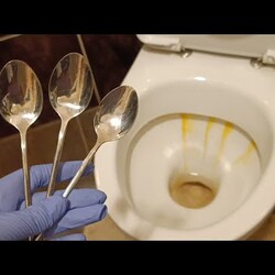 3 ЛОЖКИ ВЗЯЛА Желтый НАЛЕТ С УНИТАЗА УБРАЛА #совет экономит бюджет