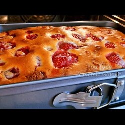 Лучшее ТЕСТО за всю мою жизнь!ПИРОГ сКЛУБНИКОЙ И ЯБЛОКАМИ,в драку за последний кусок!Скажете,спасибо