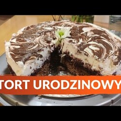 Wiśniowy tort urodzinowy - piekę pierwszy raz :)