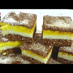 Tradicionalne Kokos Kocke pogodne za sve prilike!Sve zajedno se peče-