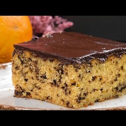 Ανακατέψτε Αλεύρι με χυμό Πορτοκάλι Εκπληκτικό Αποτέλεσμα Νηστίσιμο Τρουφάτο Κέικ με Γλάσο Σοκολάτας