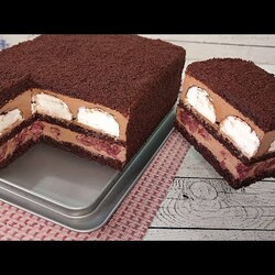 Торт СУФЛЕ в ШОКОЛАДЕ! Воздушный, быстрый, вкуснейший торт! Просто, быстро и эффектно!