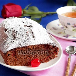 Быстрый шоколадный кекс на сгущёнке