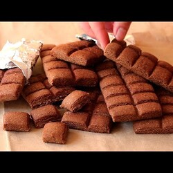 ПЕЧЕНЬЕ "ШОКОЛАД" за 5 минут к Чаю! Без Формы. БЫСТРО, вкусно, доступно ! Песочное Печенье