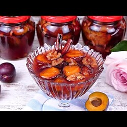 Пряное запеченное Варенье из сливы с грецкими орехами "1001 ночь"! Сливовое Варенье "Арабская ночь"