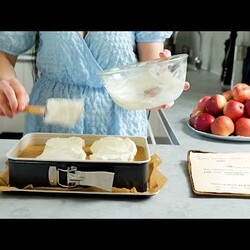 пирог с яблочным пюре