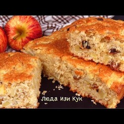 ЯБЛОЧНЫЙ ПИРОГ с овсяными хлопьями за 10 минут + Выпечка!  Быстро и Просто Люда Изи Кук Пирог рецепт