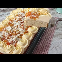 Быстрый, бюджетный и вкуснейший Тирольский торт с миндалём и абрикосами! Без сливок и сыра!