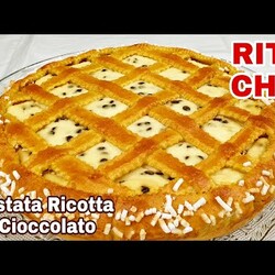 Ricetta Passo Passo⭐CROSTATA di RICOTTA e CIOCCOLATO di RITA CHEF⭐