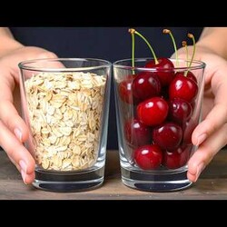 Овсяно-творожный пирог с фруктами