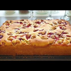 Фруктовый пирог !Старинный немецкий рецепт!Подойдут любые фрукты или ягоды.