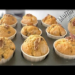 MUFFIN ALLE NOCI e Cioccolato SENZA BURRO SENZA LATTE