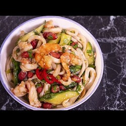 Салат который я готовил в Калининграде на своем ужине в ресторане