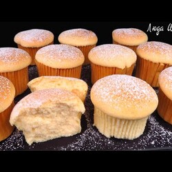 Воздушные ТВОРОЖНЫЕ КЕКСЫ как суфле Чизкейк с творогом Без разрыхлителя, минимум муки Люда Изи Кук