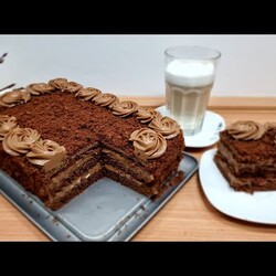 Простой рецепт торта на кефире. Бюджетный вариант торта. Шоколадный торт к чаю.