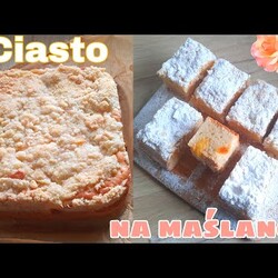 Wilgotne Ciasto na Maślance z Kruszonką i Brzoskwiniami/ szybki i łatwy przepis