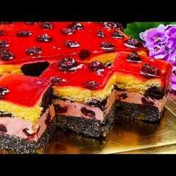 Ciasto z makiem i orzechami