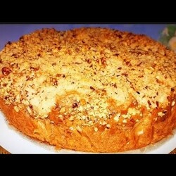 фруктовый пирог с жидким штройзелем