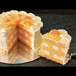 нереально вкусный торт МАНДАРИНОВЫЙ ВОСТОРГ! Тает во рту! Без желатина! Вкусно и быстро!
