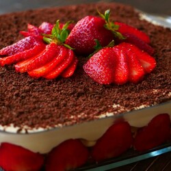 Клубничный ТОРТ БЕЗ ВЫПЕЧКИ с творожным кремом | Strawberry CAKE NO BAKING