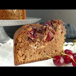 Пирог с вишней, йогуртом и Нутеллой! Вкуснее любого торта! Без миксера!