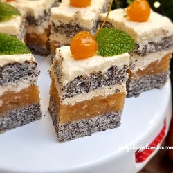 Makowa panienka z jabłkami i masą kokosową -coś pysznego na co dzień i na święta #ciastozmakiem