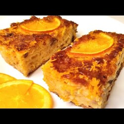 Апельсиновый пирог с кусками лаваша
