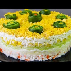 САЛАТ НА ПРАЗДНИК "СВЕЖЕСТЬ" 