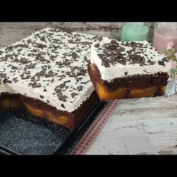 Dieser saftige Schokokuchen schmilzt im Mund! Stracciatella Aprikosen Kuchen Rezept