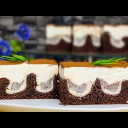 W jednej warstwieCiasto rozpływa się w ustach! sernik z makiem