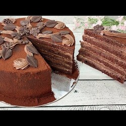 торт ТРЮФЕЛЬНЫЙ! Один из самых вкусных тортов! Бюджетно и просто! Без желатина! Нежнейший!