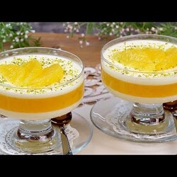 Освежающий сливочно-апельсиновый десерт! Вкуснее всего из натурального сока!