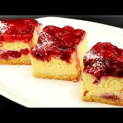 КОКОСОВИЙ СИРНИК з ВИШНЯМИ