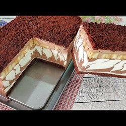 Торт КАМИН! Нежнейший Шоколадный Йогуртовый Торт! Тает во рту! Банановый торт