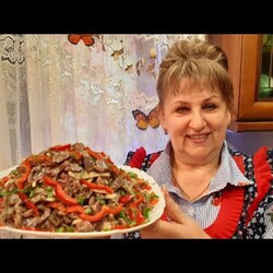 НИКТО НЕ ПОНЯЛ ИЗ ЧЕГО ЭТОТ САЛАТ, а когда догадались - НИЧЕГО НЕ ОСТАЛОСЬ!