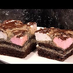 Вкусный домашний торт "ВИННИ ПУХ" с маковым кремом и зефиром!