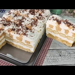 Незабываемо вкусный бюджетный  ЗЕФИРНЫЙ торт ПИНА КОЛАДА! Без жира, молочных продуктов и выпечки!