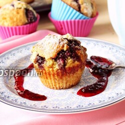 Маффины с джемом от Юлии Высоцкой