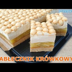 Krówka z jabłkami i przepysznym kremem