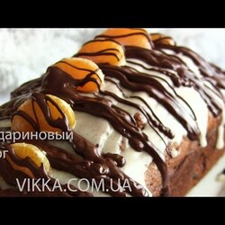 МАНДАРИНОВЫЙ ПИРОГ Кекс   Новогодняя выпечка