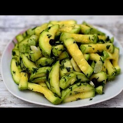 Малосольные кабачки - улетают со стола мгновенно!