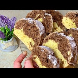 Простой Пирог Без молока, Без Яиц и масла. Потрясающий быстрый пирог, который тает во рту!