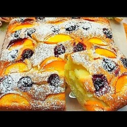 Очень Вкусный Фруктово-Творожный Пирог!Просто Тает во Рту! Summer PIE