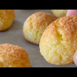 Необыкновенно вкусное кокосовое печенье без муки!Всего 4 ингредиента!