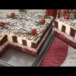 Бюджетный! Вкуснейший торт "ЗИМНИЙ ЛЕС"! Без сливок, желатина и сыра! Торт на РОЖДЕСТВО, Новый Год